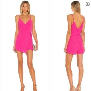 Superdown pink romper dress